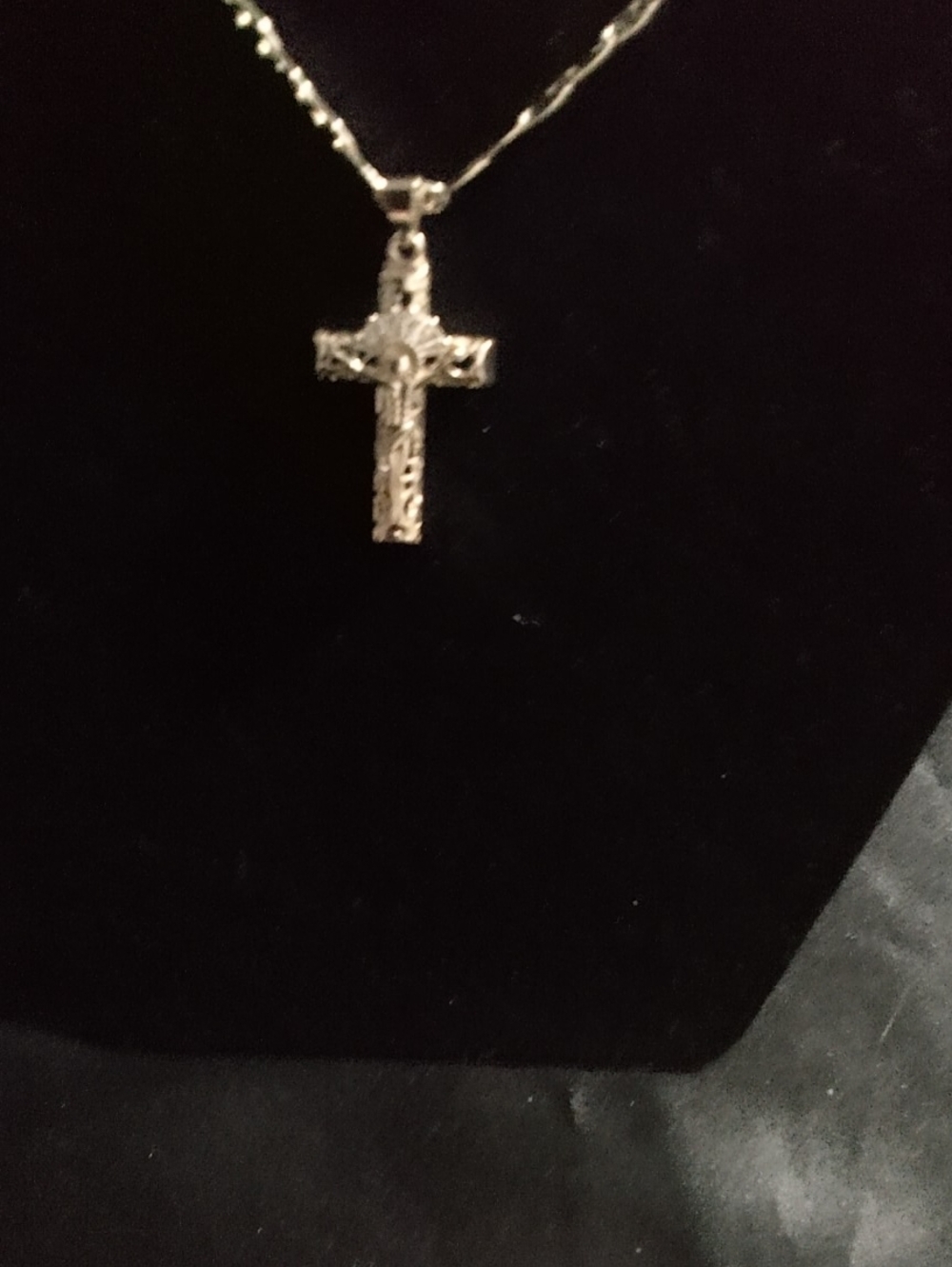 Gold-Filled Jesus Cross Pendant Necklace 18.5 Inch